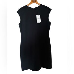 NWT Theory Navy Admiral Crepe Sleeveless Dress Good Collection Minimalist Luxe